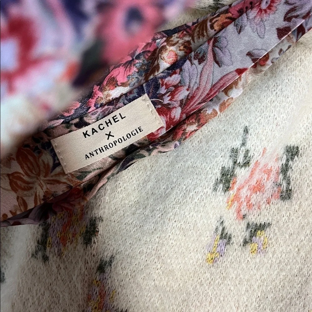 Anthropologie Kachel Everly Floral Print Headband knotted New